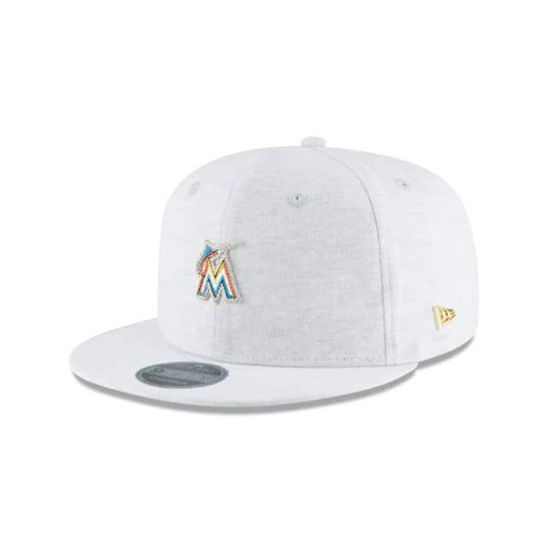 MLB Miami Marlins Micro Stitch 9Fifty Snapback (DQW7913) - Grey New Era Caps